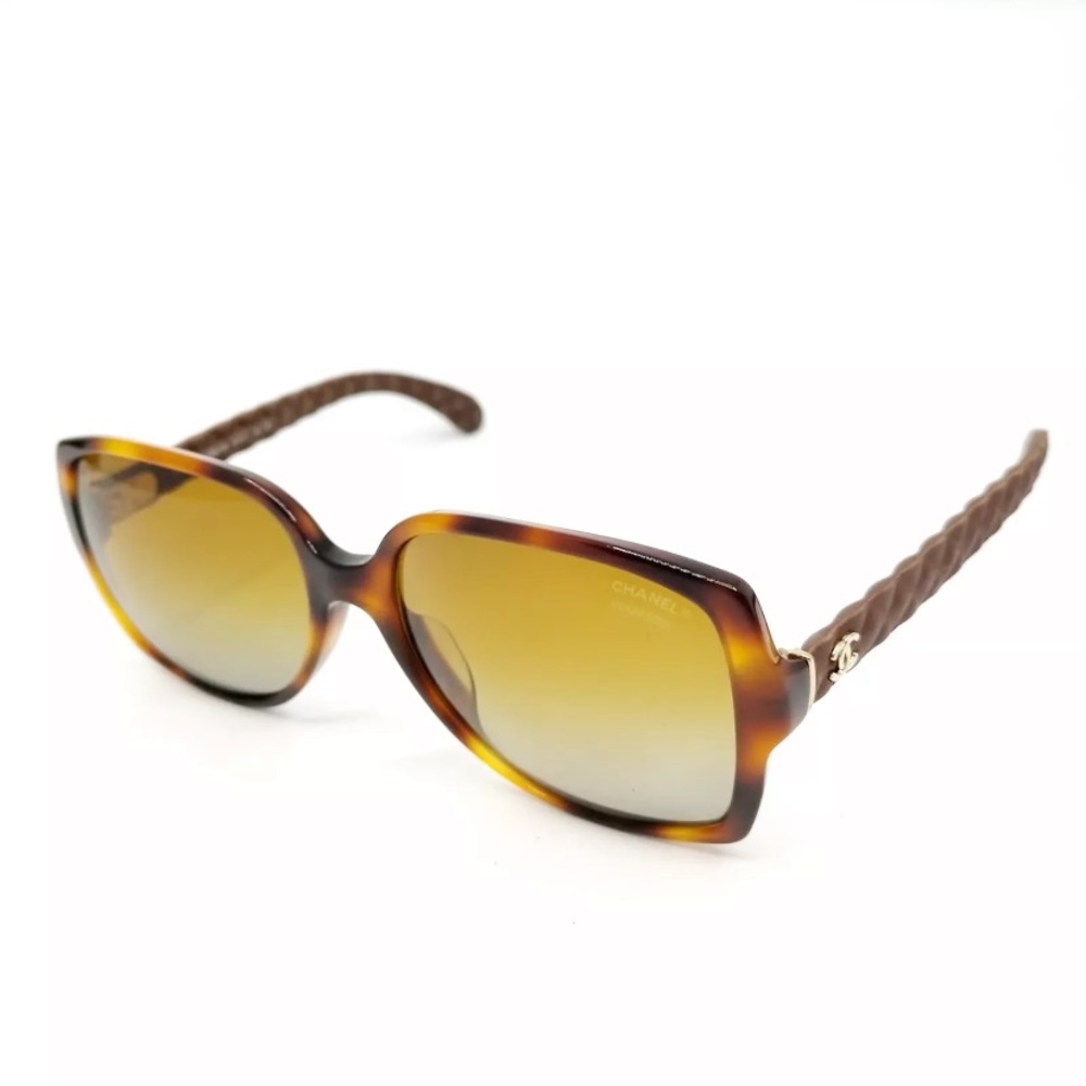 SOLD Quilted CHANEL Sunglasses 5289-Q Tortoise